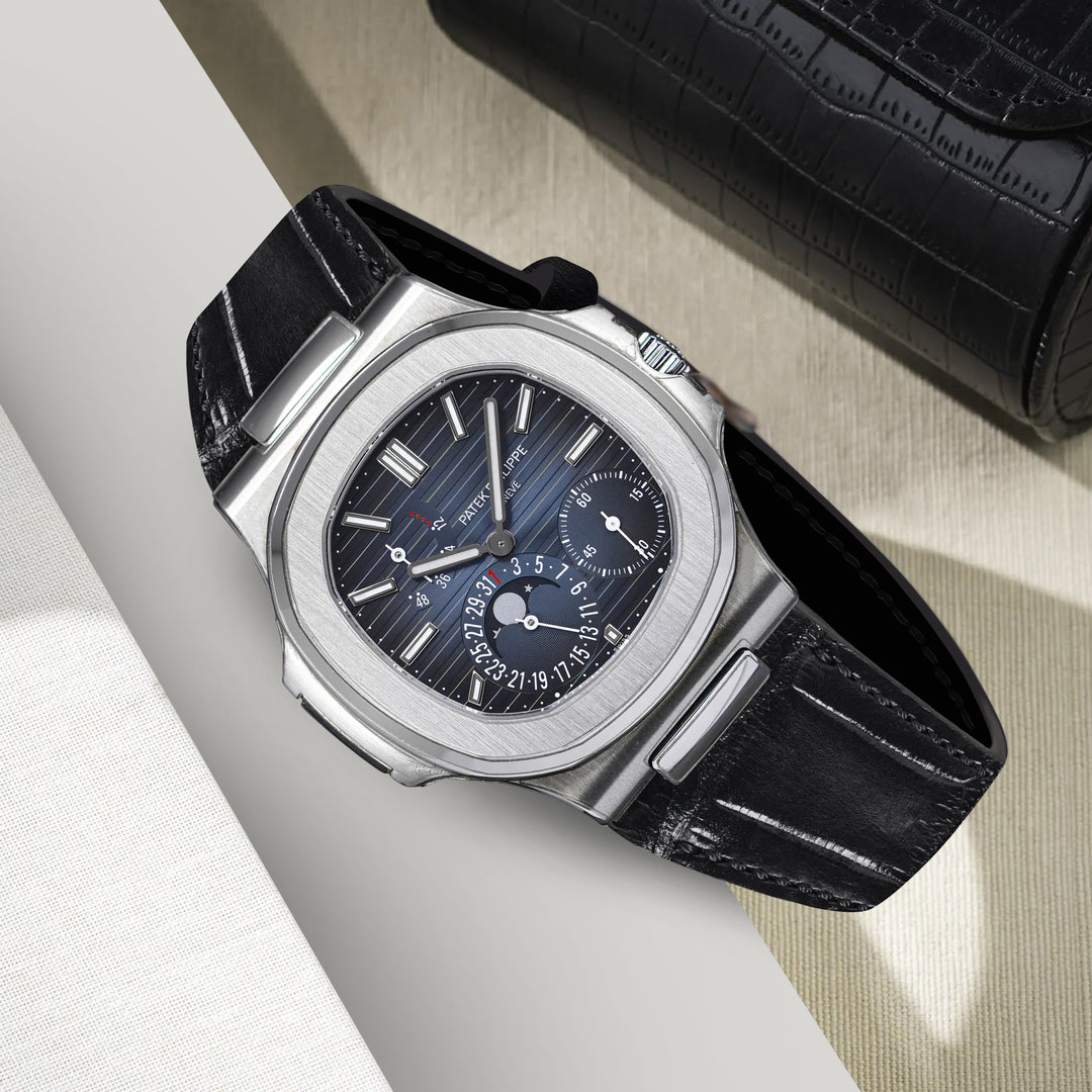 Patek Nautilus Straps - Croco Black – Liger Straps