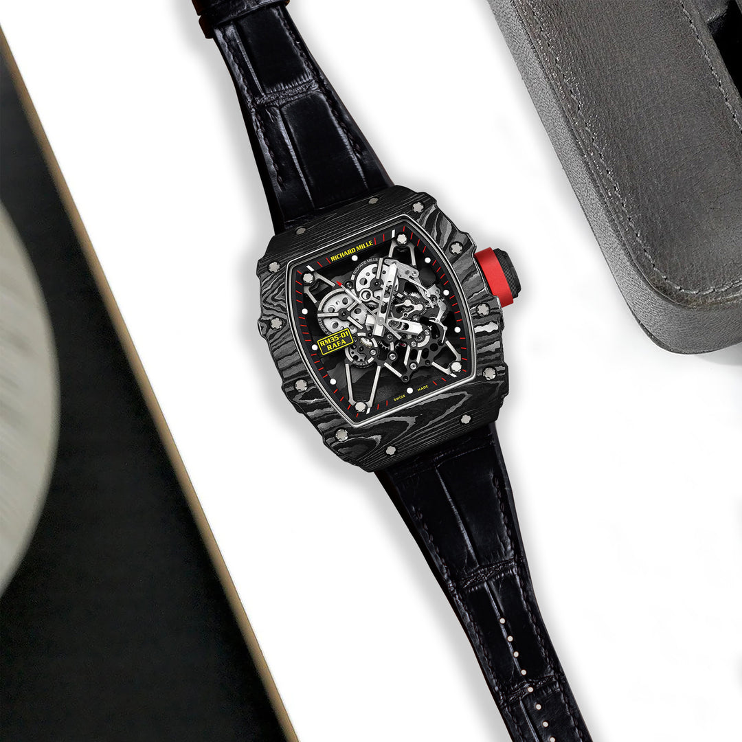 Richard Mille RM016用 ベルトブラッククロコ Richard Mille RM016用 ベルトブラッククロコ