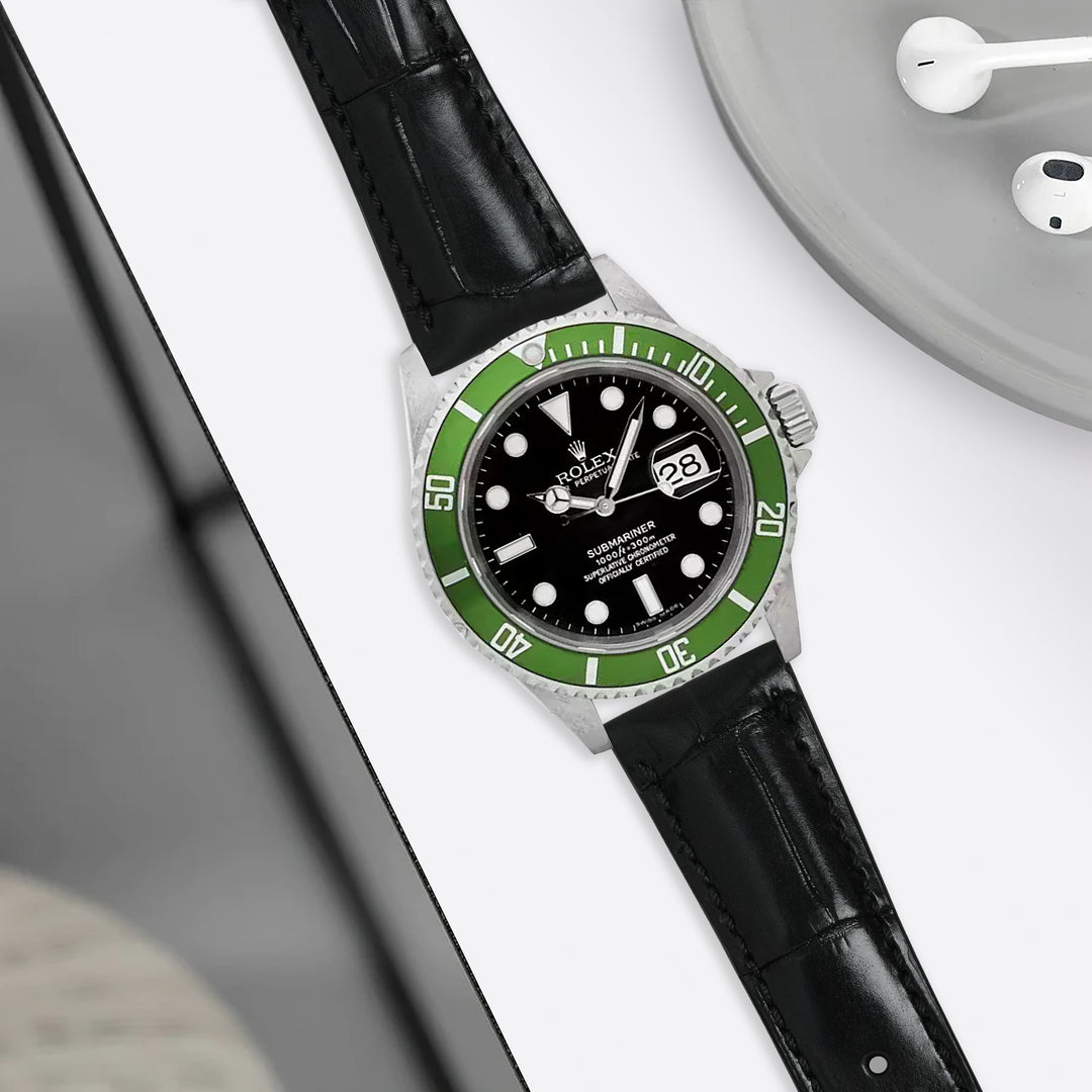 Rolex Submariner Straps - Croco Black – Liger Straps