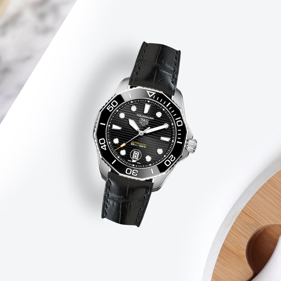 Tag Heuer Aquaracer Straps - Croco Black – Liger Straps