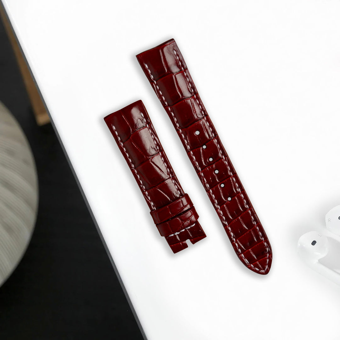 Rolex Explorer Straps - Croco Bordeaux – Liger Straps