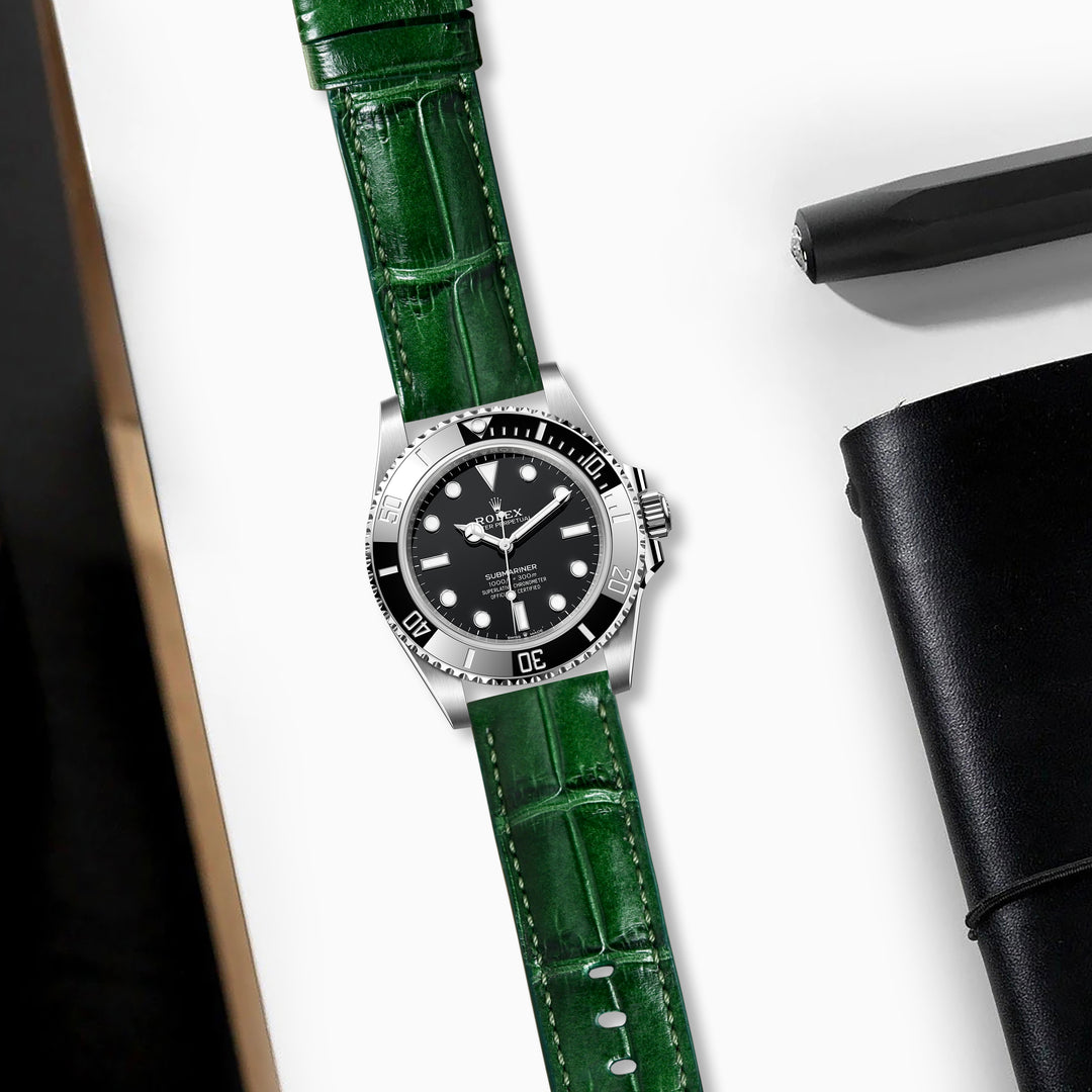Rolex Oyster Perpetual Straps - Croco British Green – Liger