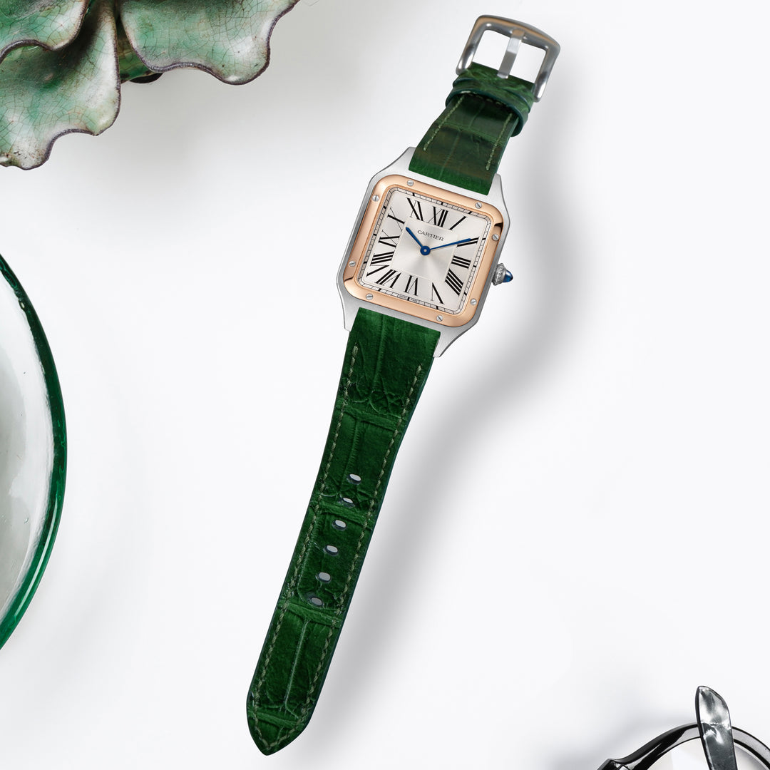 Cartier Dumont Straps Croco British Green – Liger Straps