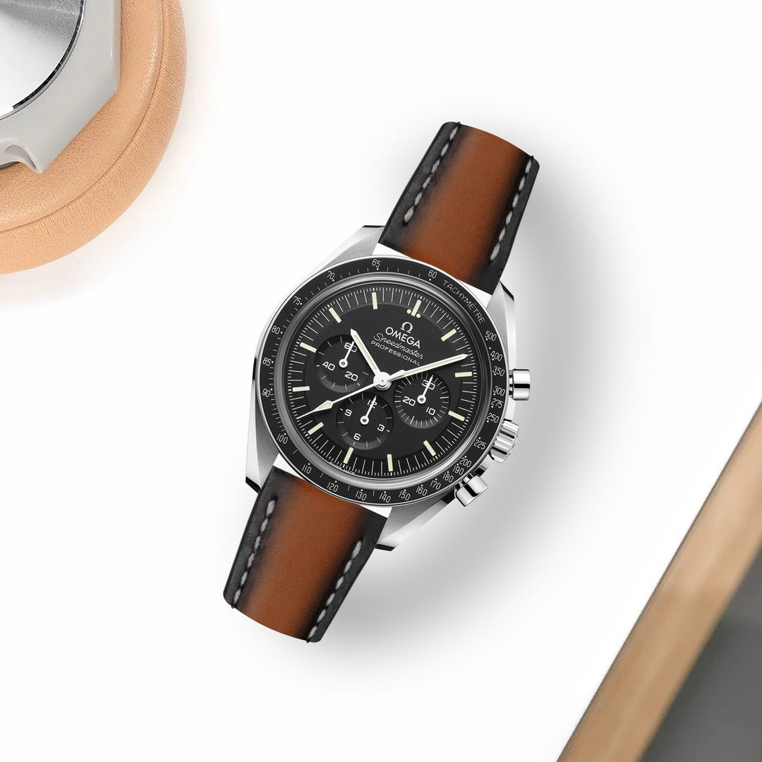 Omega Speedmaster Moonwatch Straps - Dappled Cognac – Liger Straps