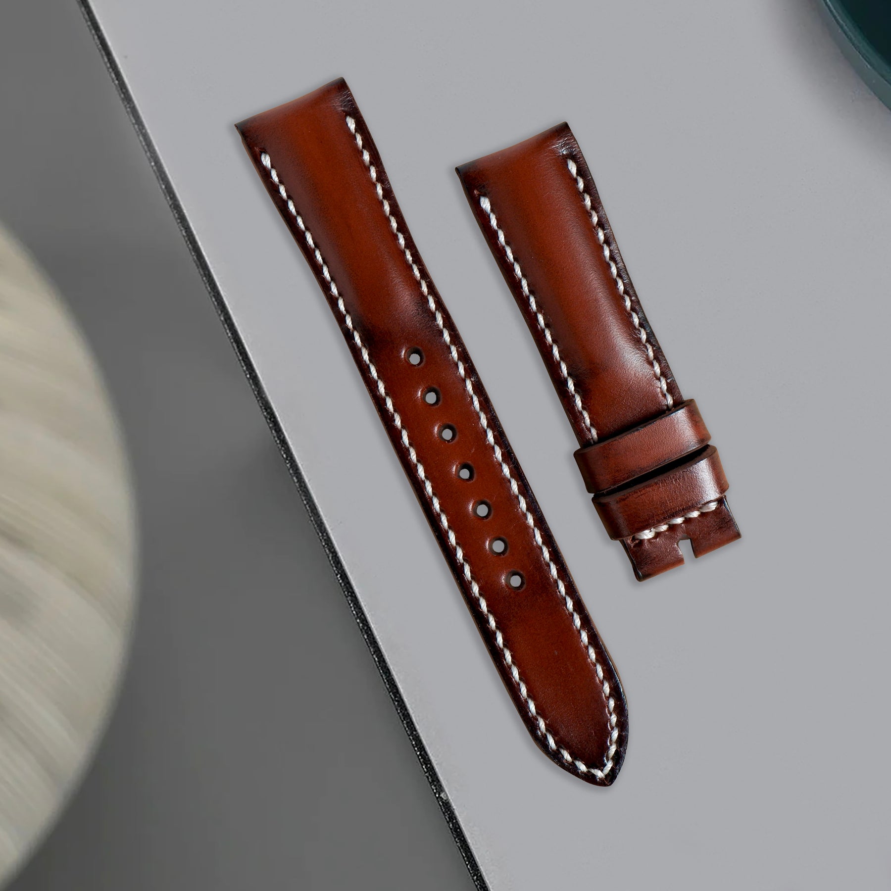 Navitimer Strap Breitling Navitimer Straps - Dappled Red – Liger Straps