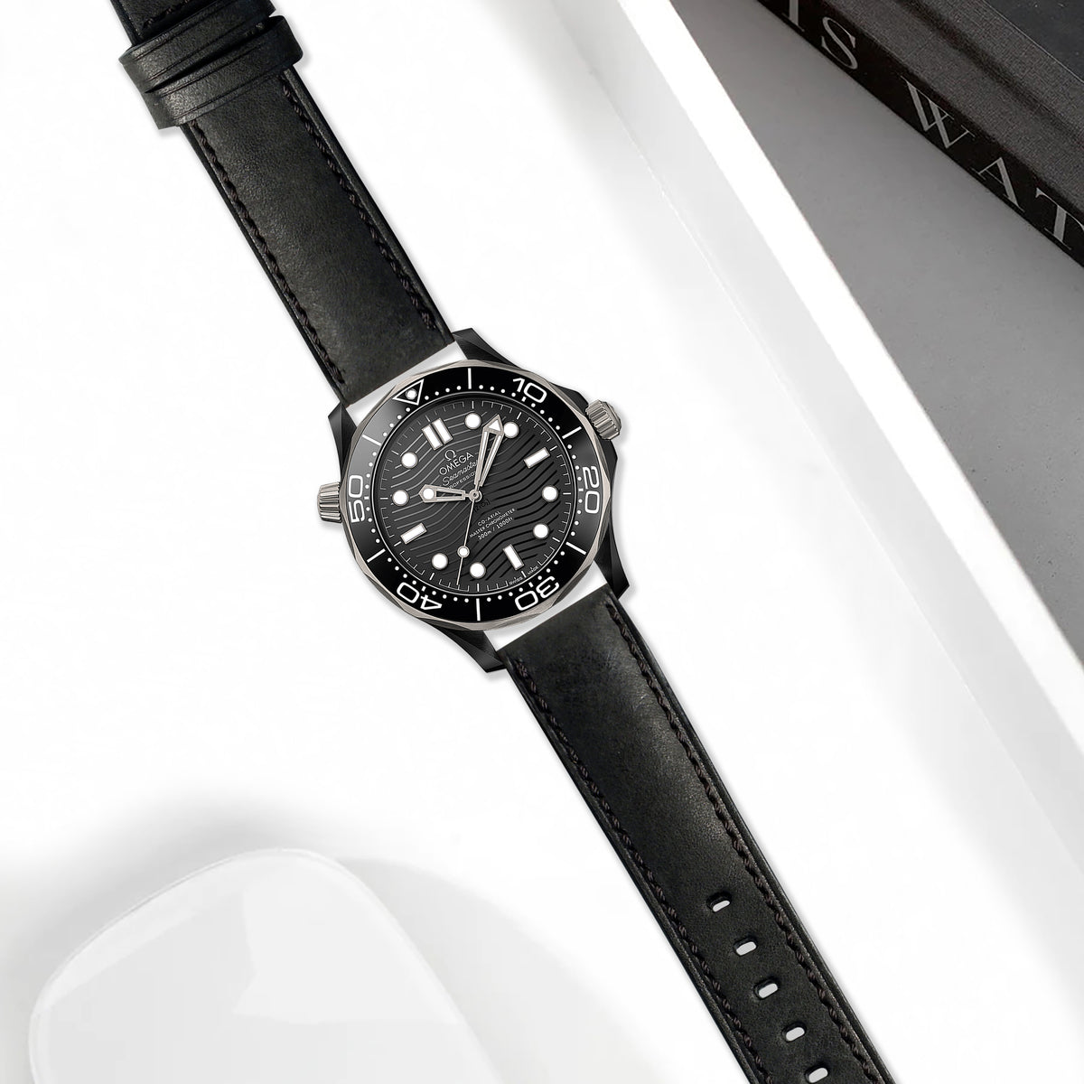 Omega Seamaster Diver 300m Straps - Diablo Black – Liger Straps