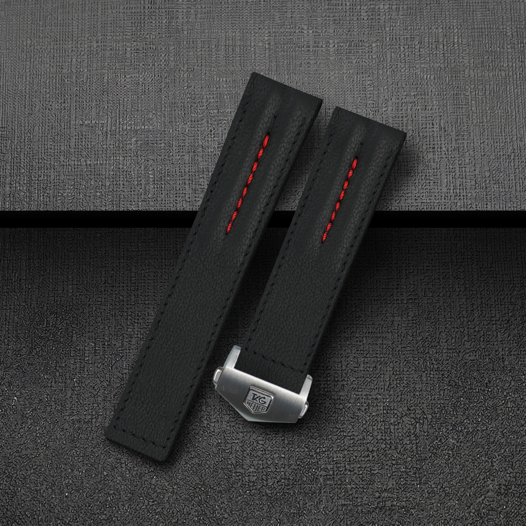 Tag Heuer Formula 1 Straps - Double Ridge Black – Liger Straps