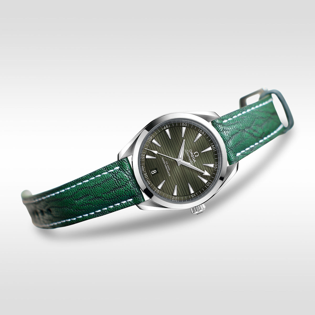 Omega Seamaster Aqua Terra Straps - Elephant Dark Green – Liger Straps