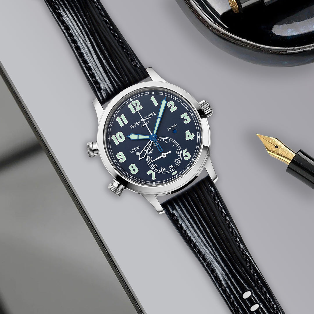 Patek Complication & Calatrava Straps - Epi Black – Liger Straps