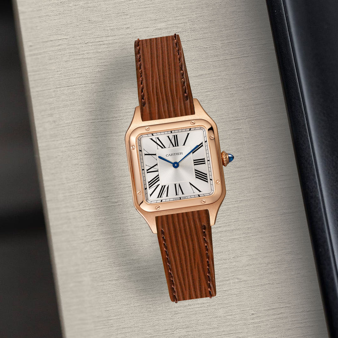 Cartier Dumont Straps - Epi Brown – Liger Straps display picture 1