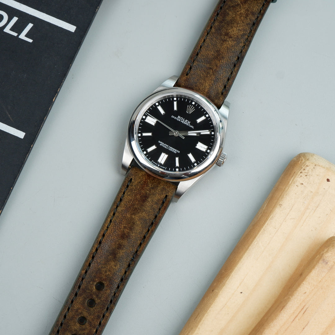 Rolex Oyster Perpetual Straps - Habana Brown – Liger Straps