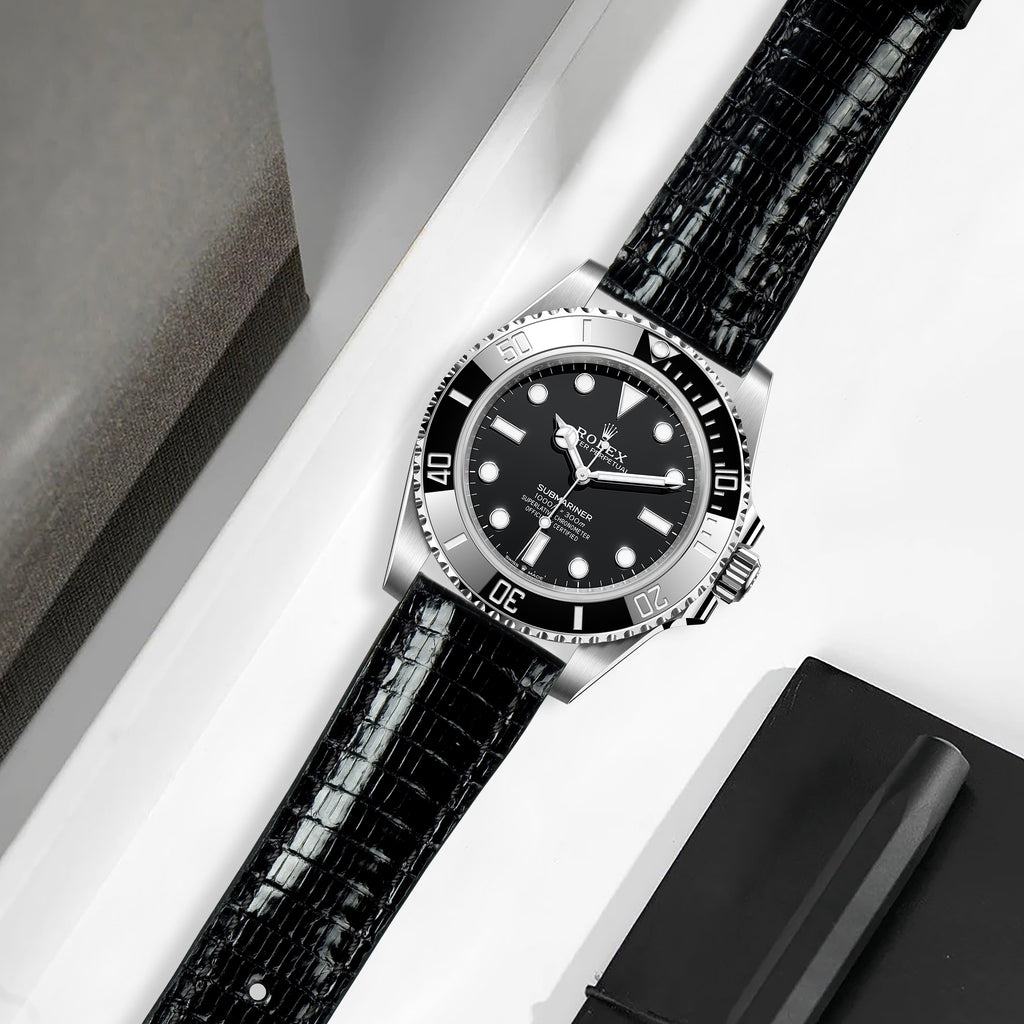 Rolex Submariner Straps Lizard Black – Liger Straps