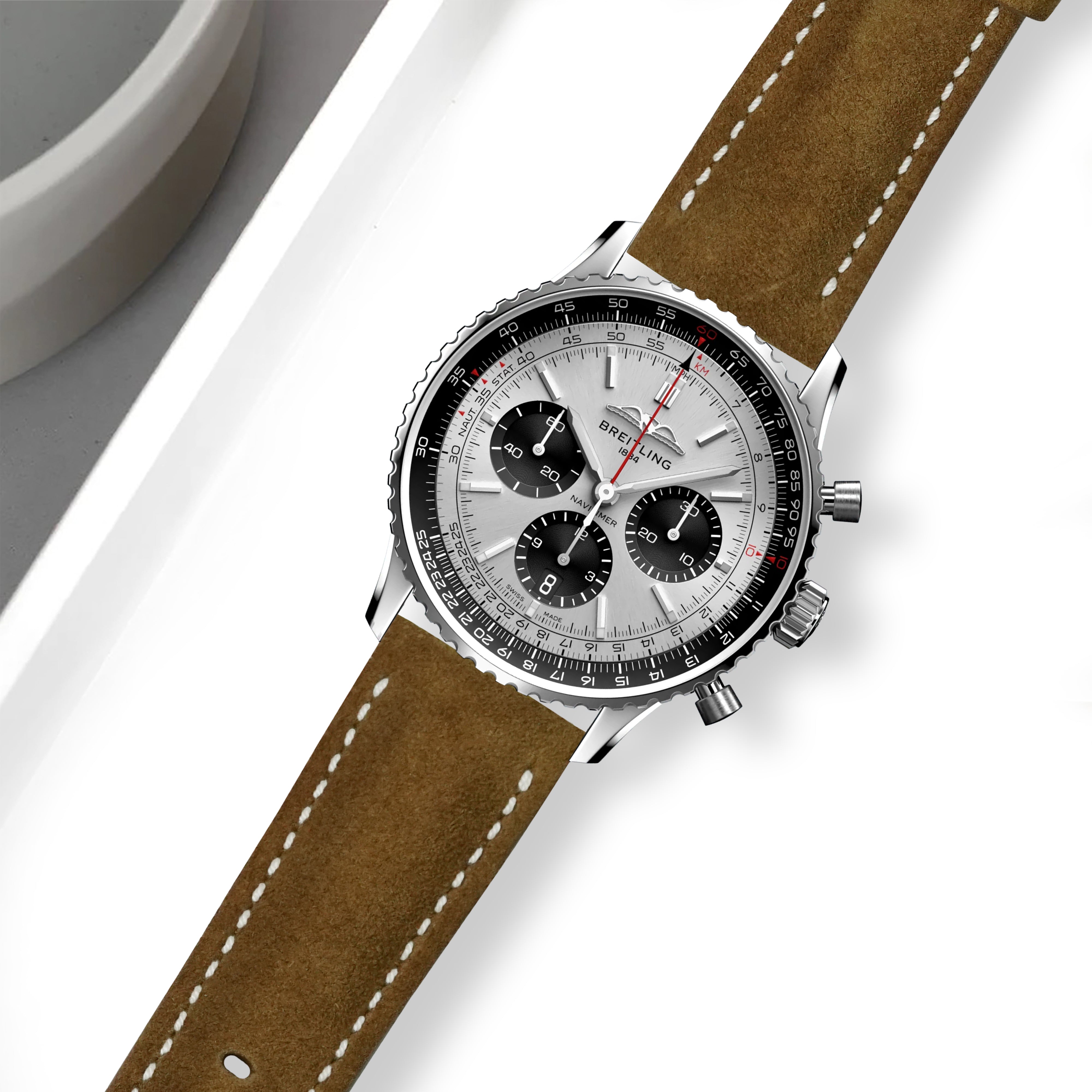 BREITLING - BREITLING用品①【中古】純正 レザーベルト 取付幅