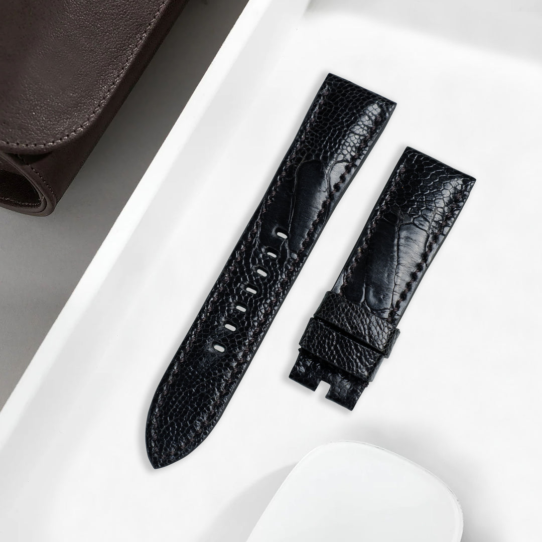 Rolex GMT Master II Straps - Ostrich Leg Black – Liger Straps