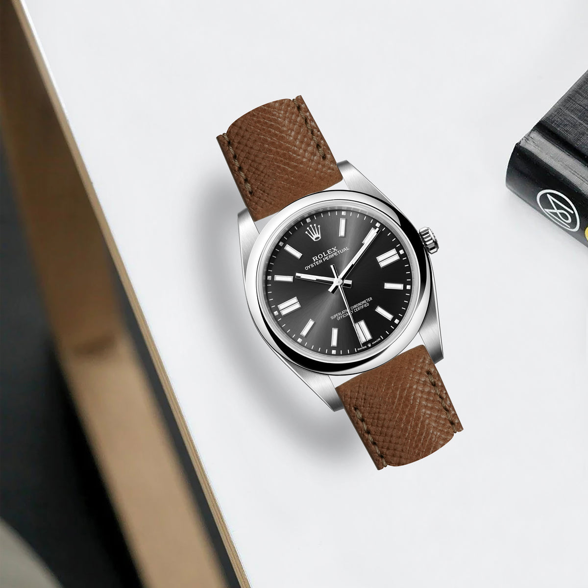 Patron Roulex Rolex Oyster Perpetual Straps - Patron Brown – Liger Straps