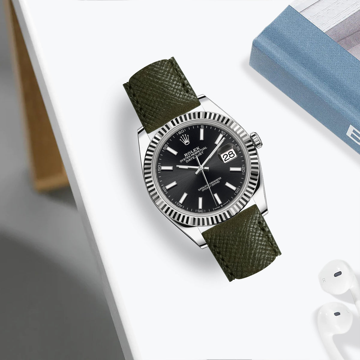 Rolex Datejust Straps - Patron Olive – Liger Straps