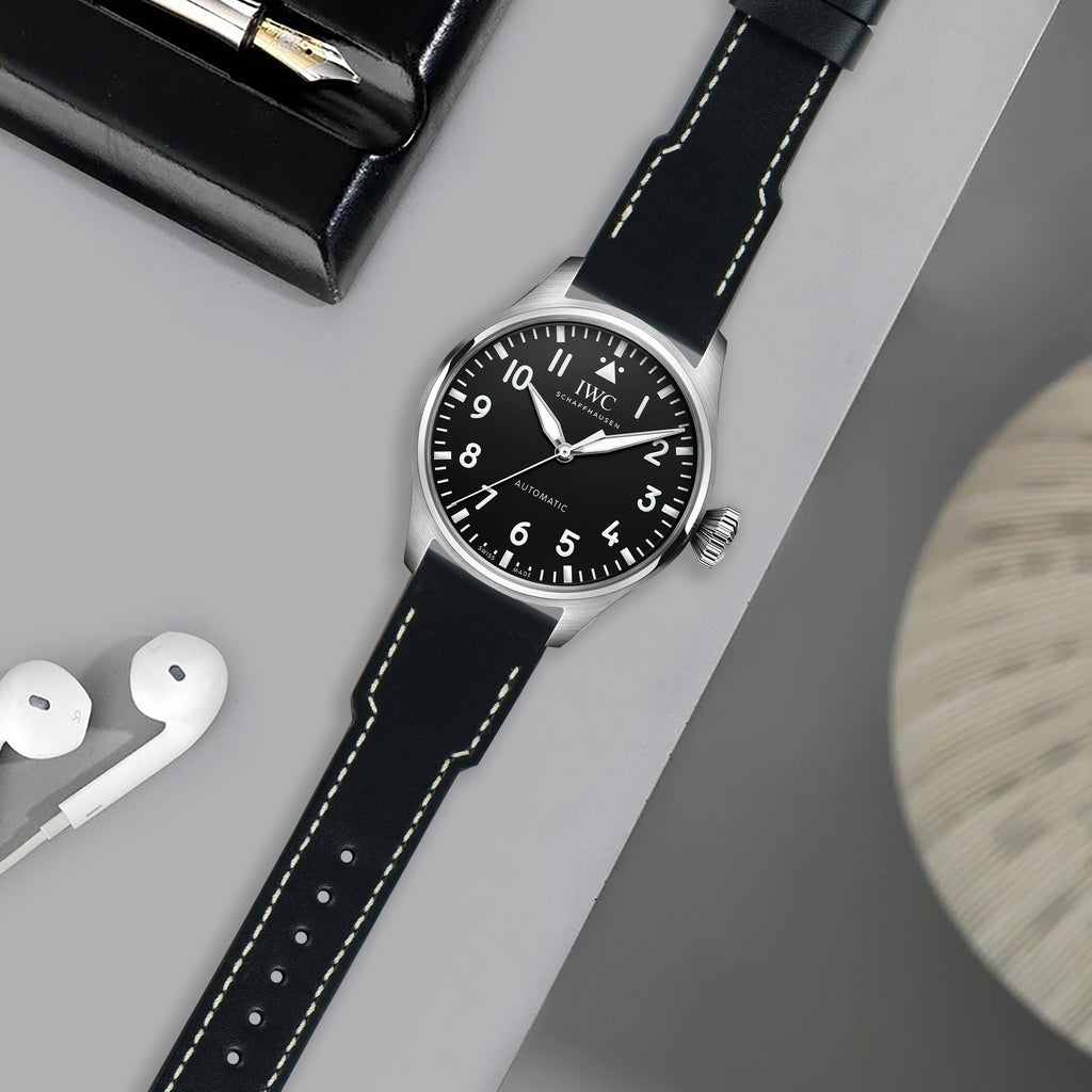 IWC Easx Change Straps - Pilot Black – Liger Straps