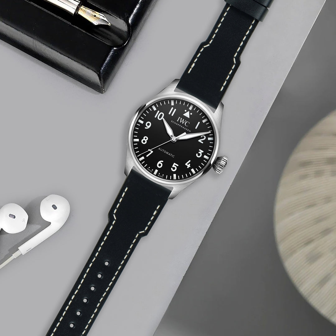 IWC EasX-CHANGE ラバーストラップ IWC Easx Change Straps - Pilot Black – Liger Straps