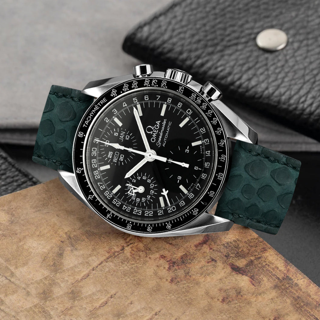 Omega Speedmaster Moonwatch Straps - Python Deep Teal – Liger Straps