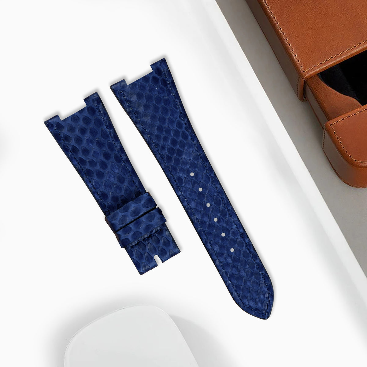 python straps™ | when designing the kammok® python... Patek Nautilus Straps - Python Navy Blue – Liger Straps