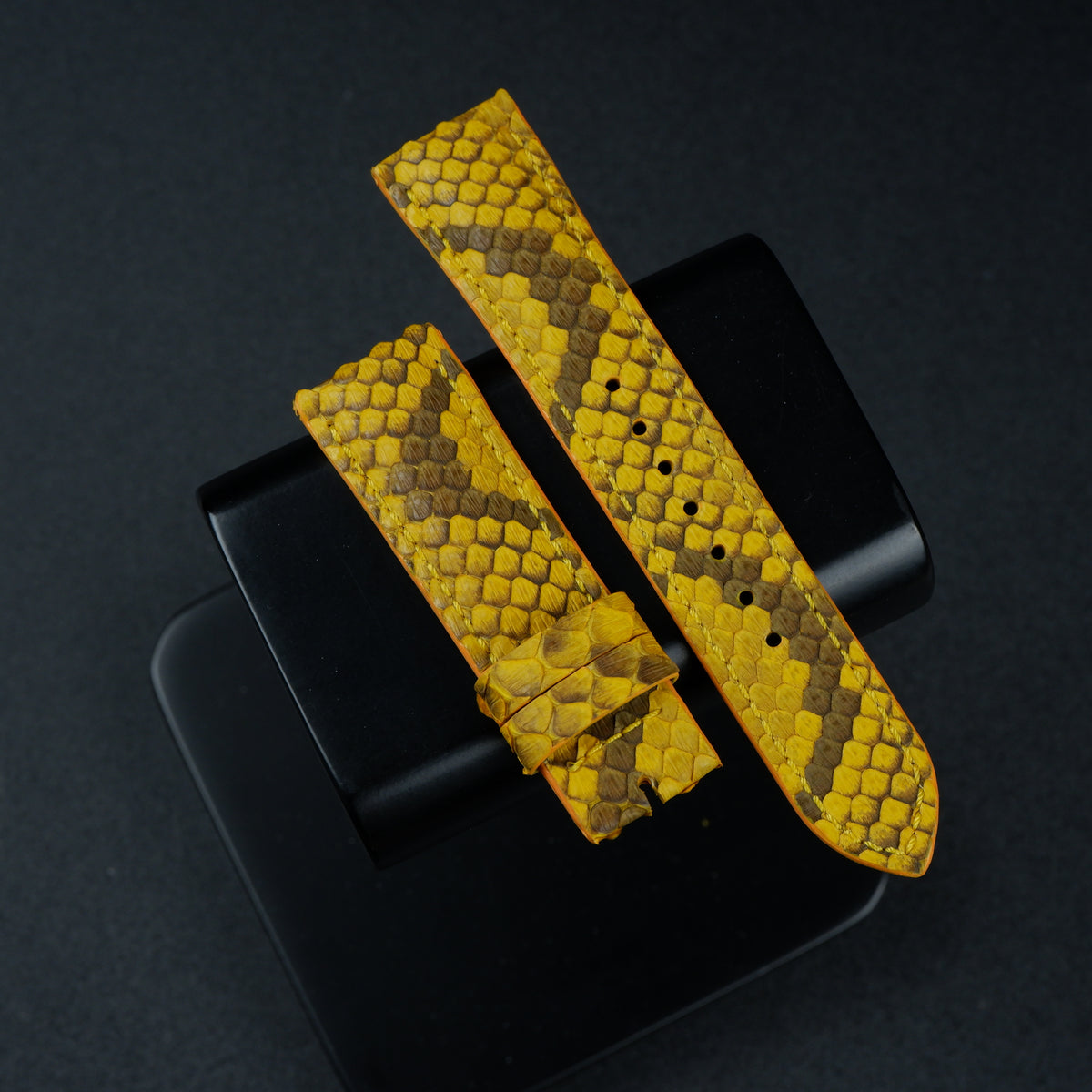 Ready Made 22mm Straps - Python Yellow – Liger Straps
