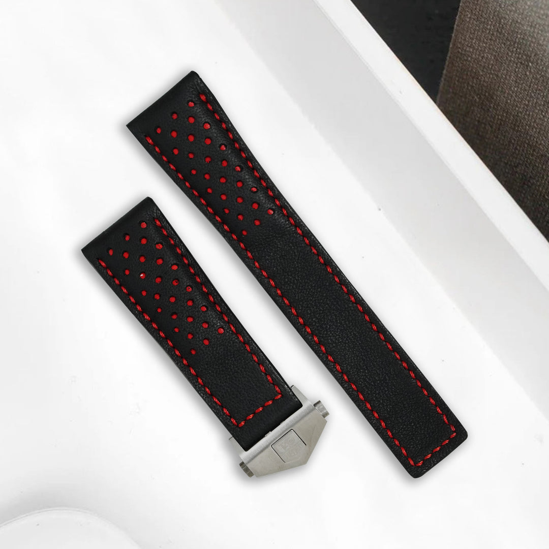 Tag Heuer Formula Straps Racing Black Red – Liger Straps