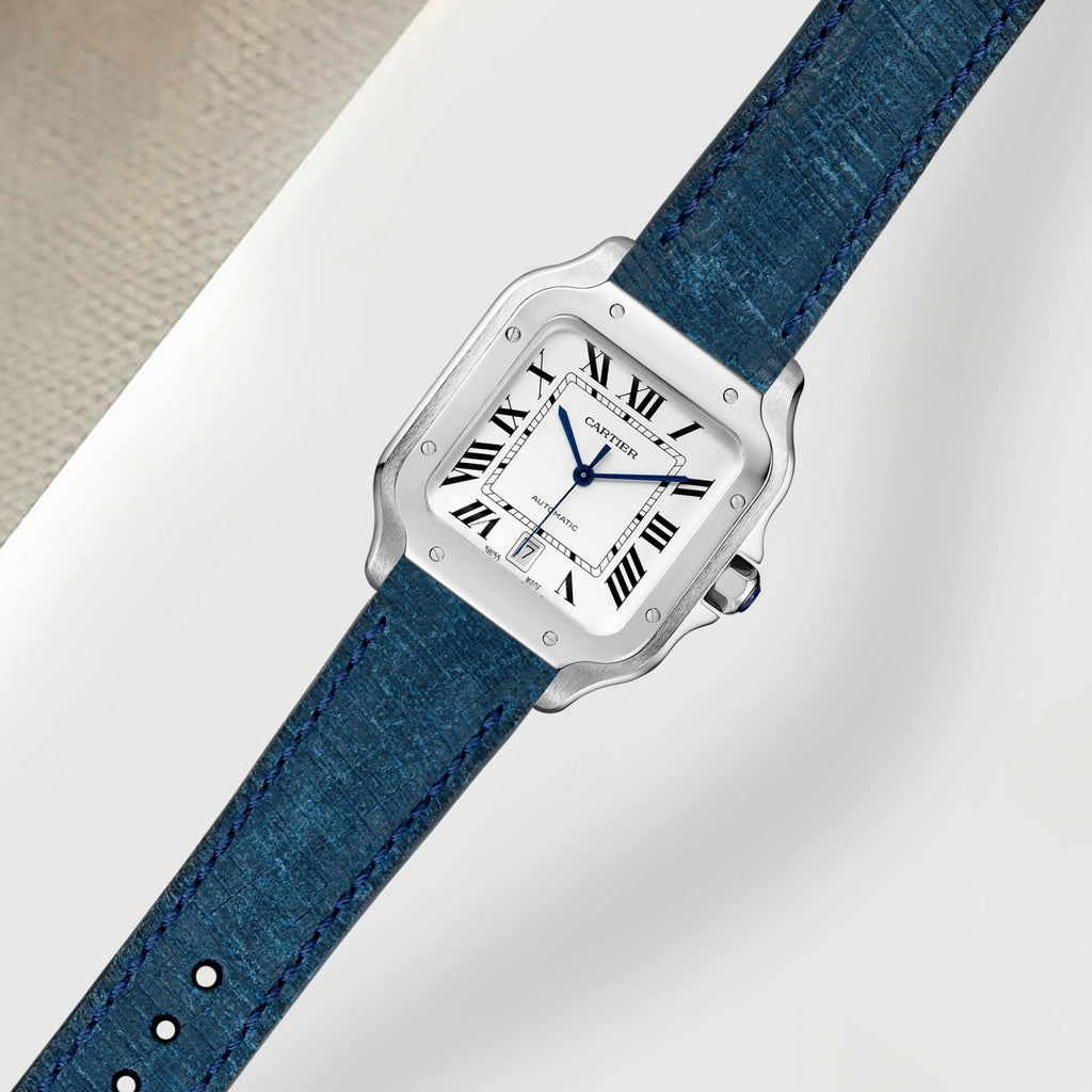 Cartier New Santos Quick Release Straps - Rocher Denim – Liger Straps