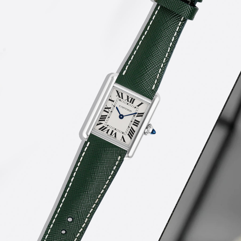 Cartier Tank Straps - Saffiano Dark Green – Liger Straps
