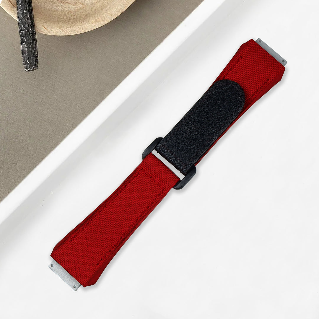 レッド✖️シルバー meravel ミーラベル　Multi strap ストラップ Multi strap | meravel