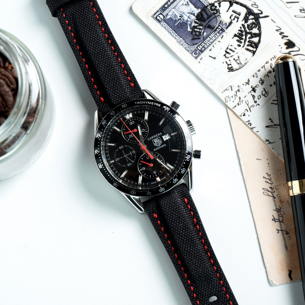 Tag heuer black red clearance