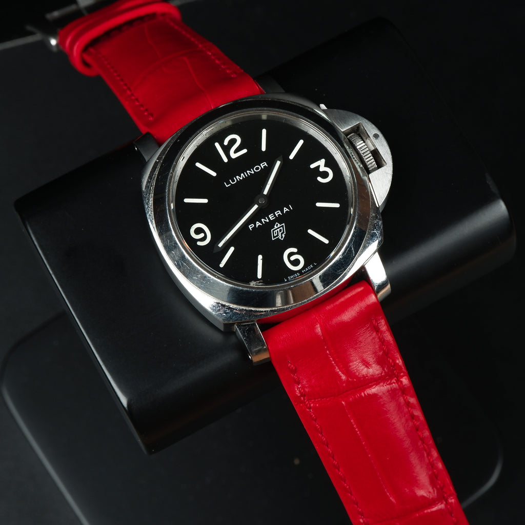 Panerai Luminor Straps Croco Red Liger Straps