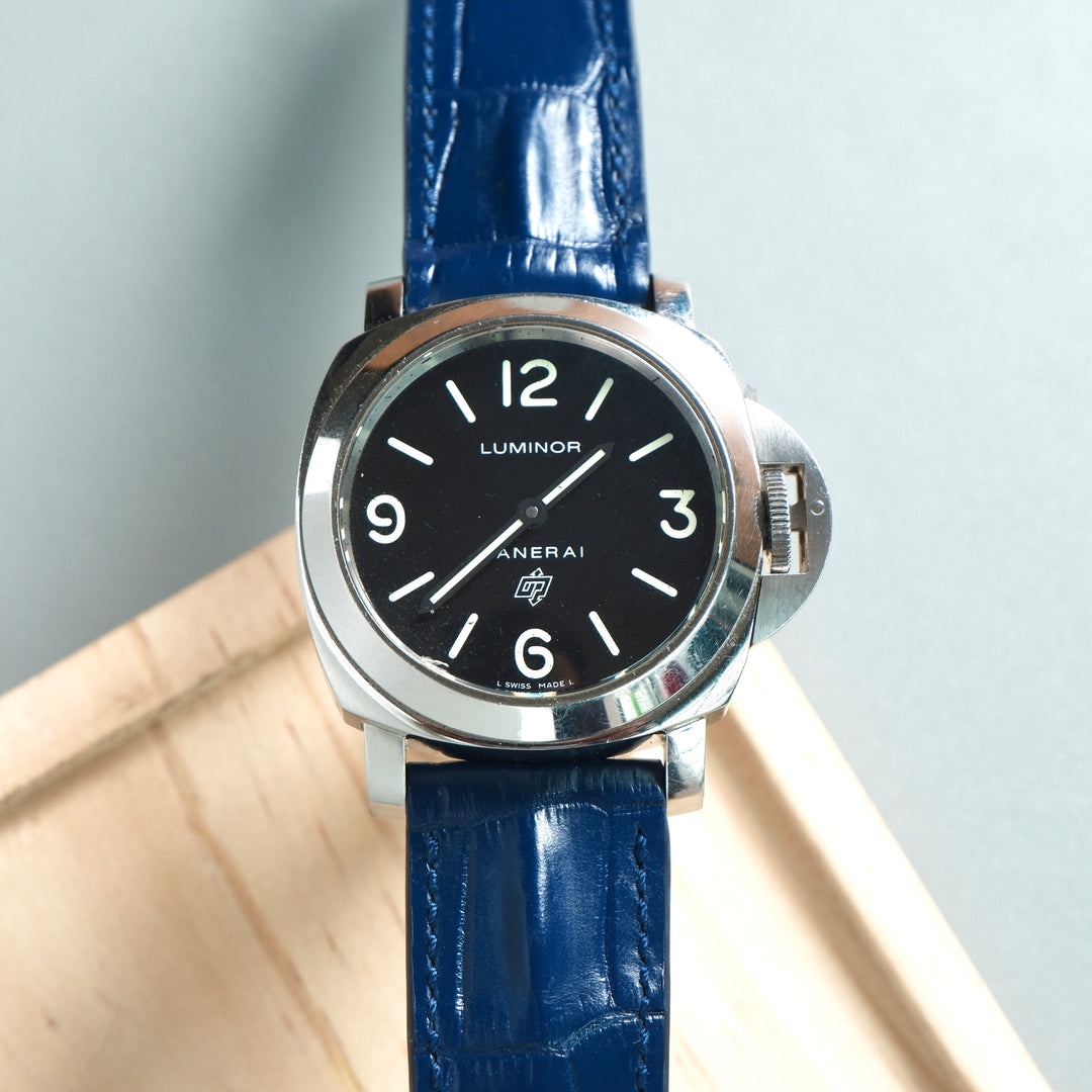 OFFICINE PANERAI ネイビー ラバーベルト Panerai Luminor Straps - Hornback Navy Blue – Liger Straps