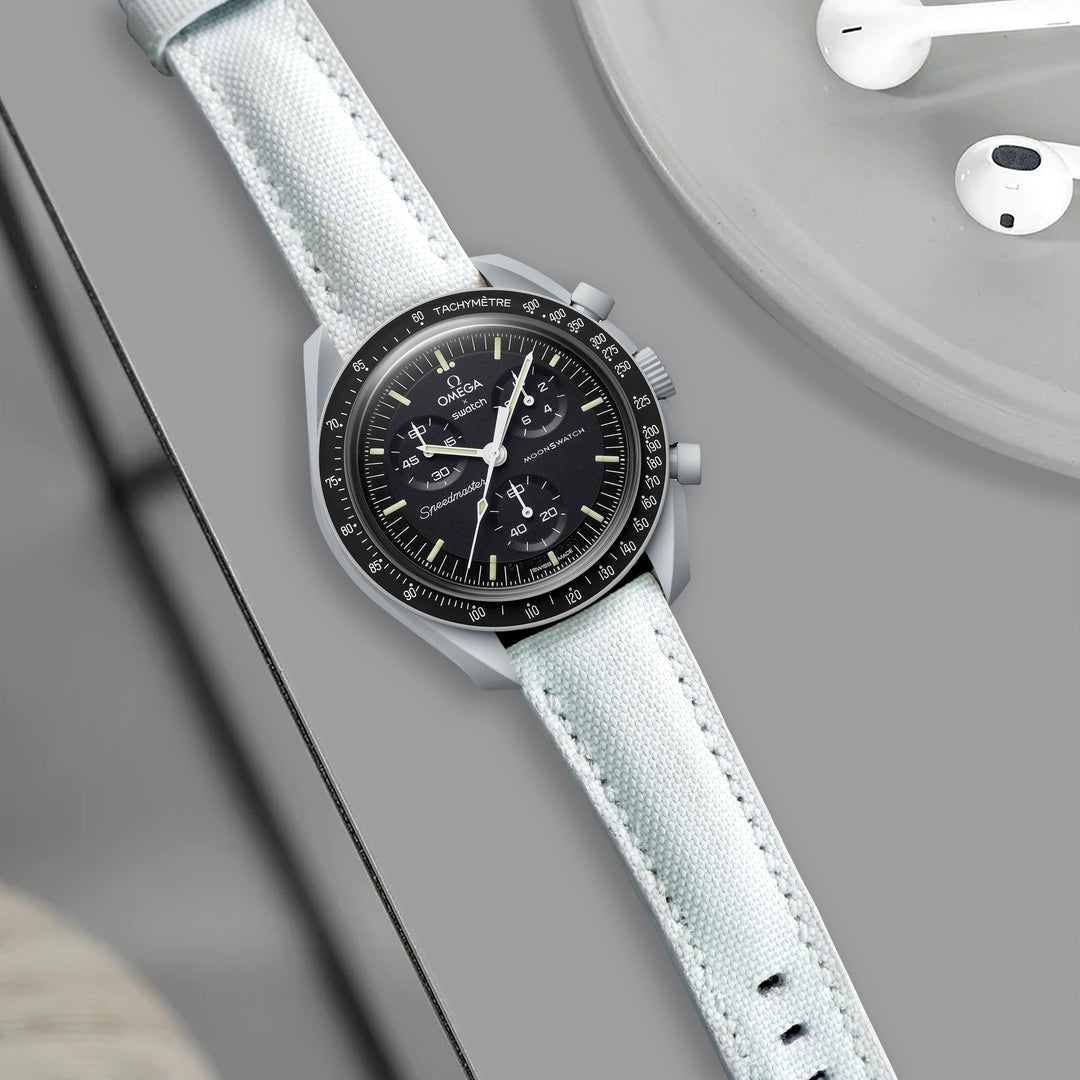 OMEGA Swatch MoonSwatch ホワイト クロノグラフ MISSION TO THE MOONPHASE - FULL MOON - Swatch Ltd