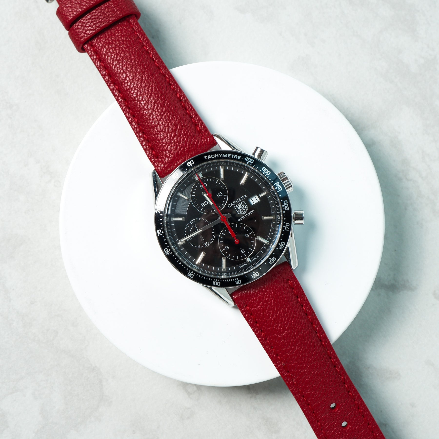 Tag heuer leather strap clearance