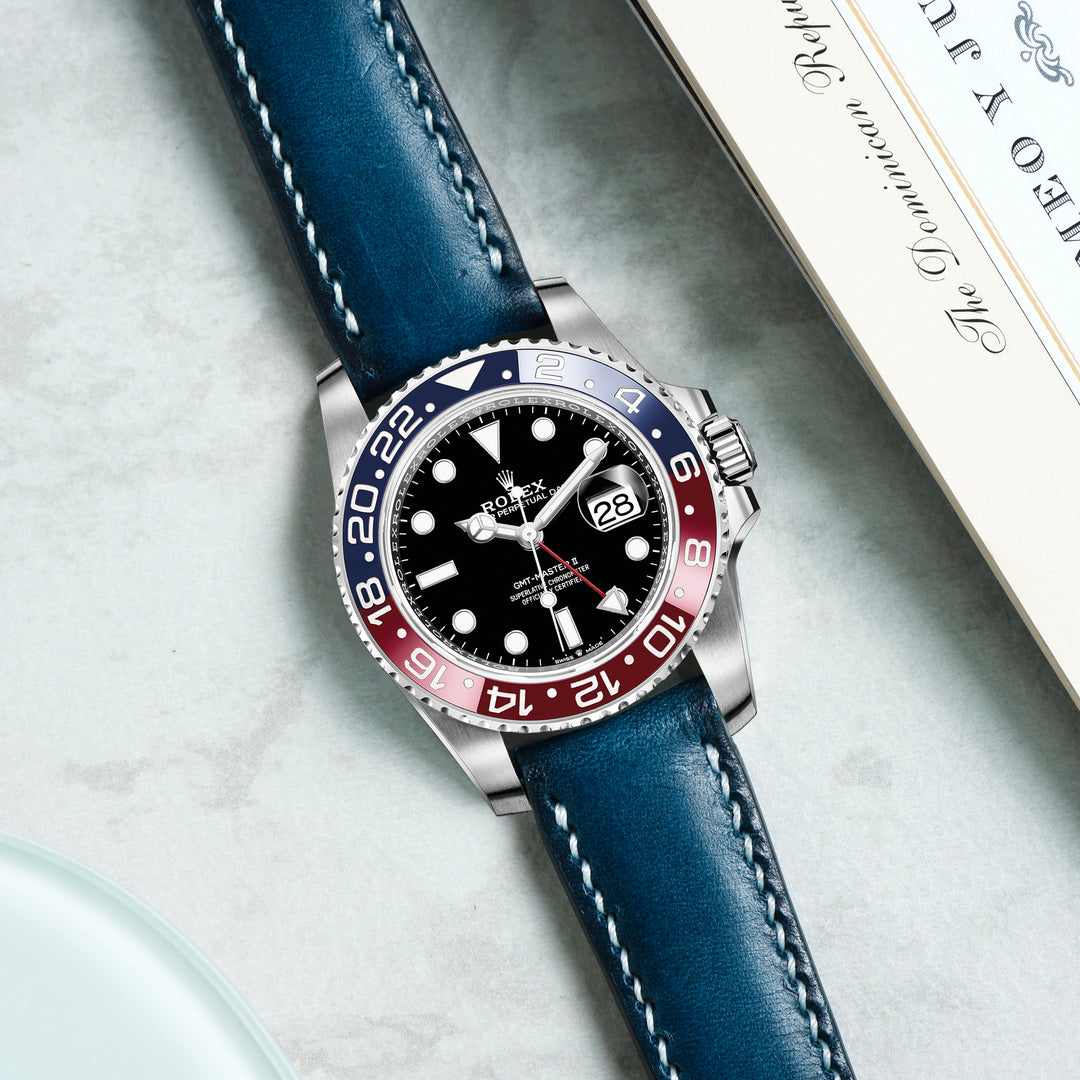 Rolex GMT Master II Pepsi Straps - Dappled Blue – Liger Straps
