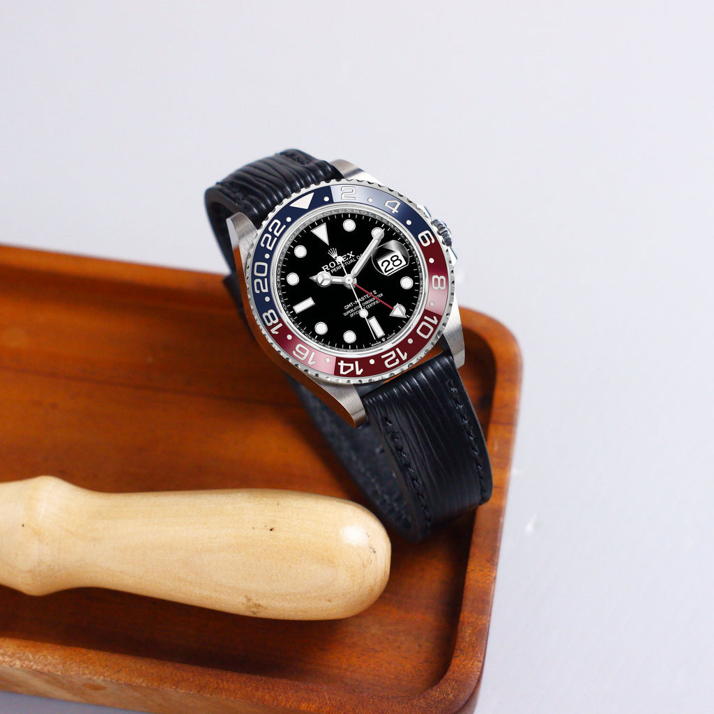 Rolex GMT Master II Pepsi Straps - Epi Black – Liger Straps