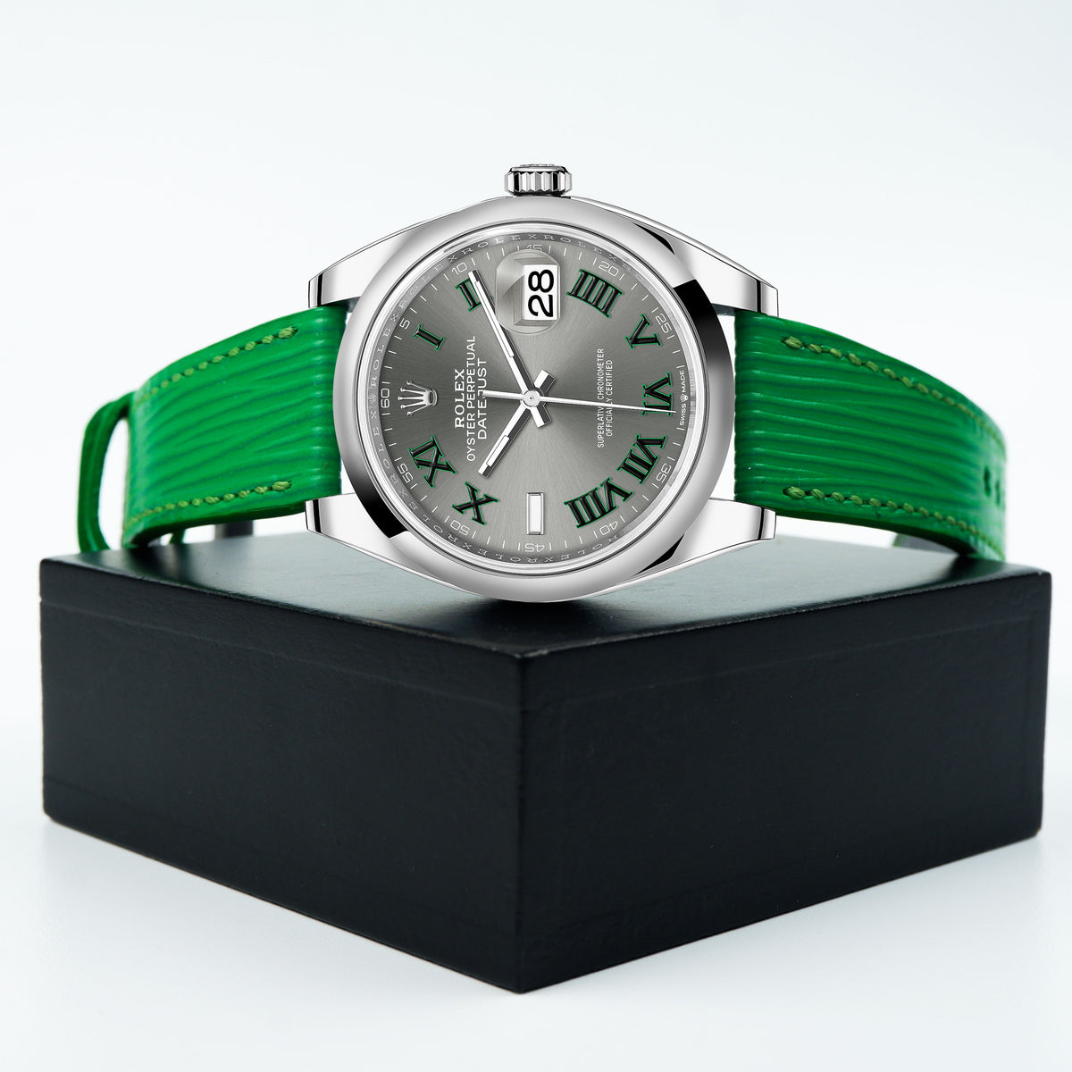 Rolex Datejust Straps - Epi Kelly Green – Liger Straps