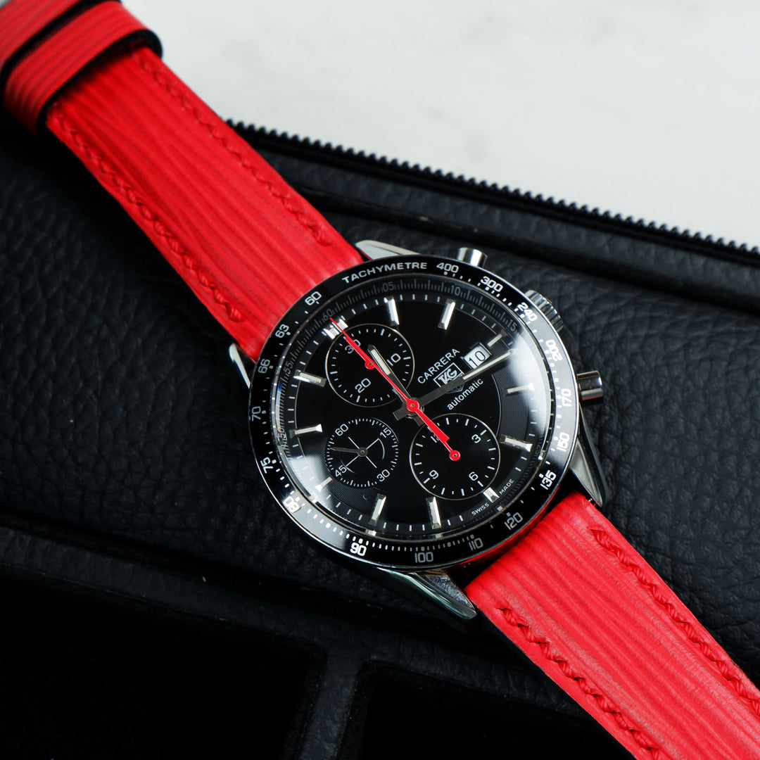 Tag Heuer Carrera Straps - Epi Red – Liger Straps