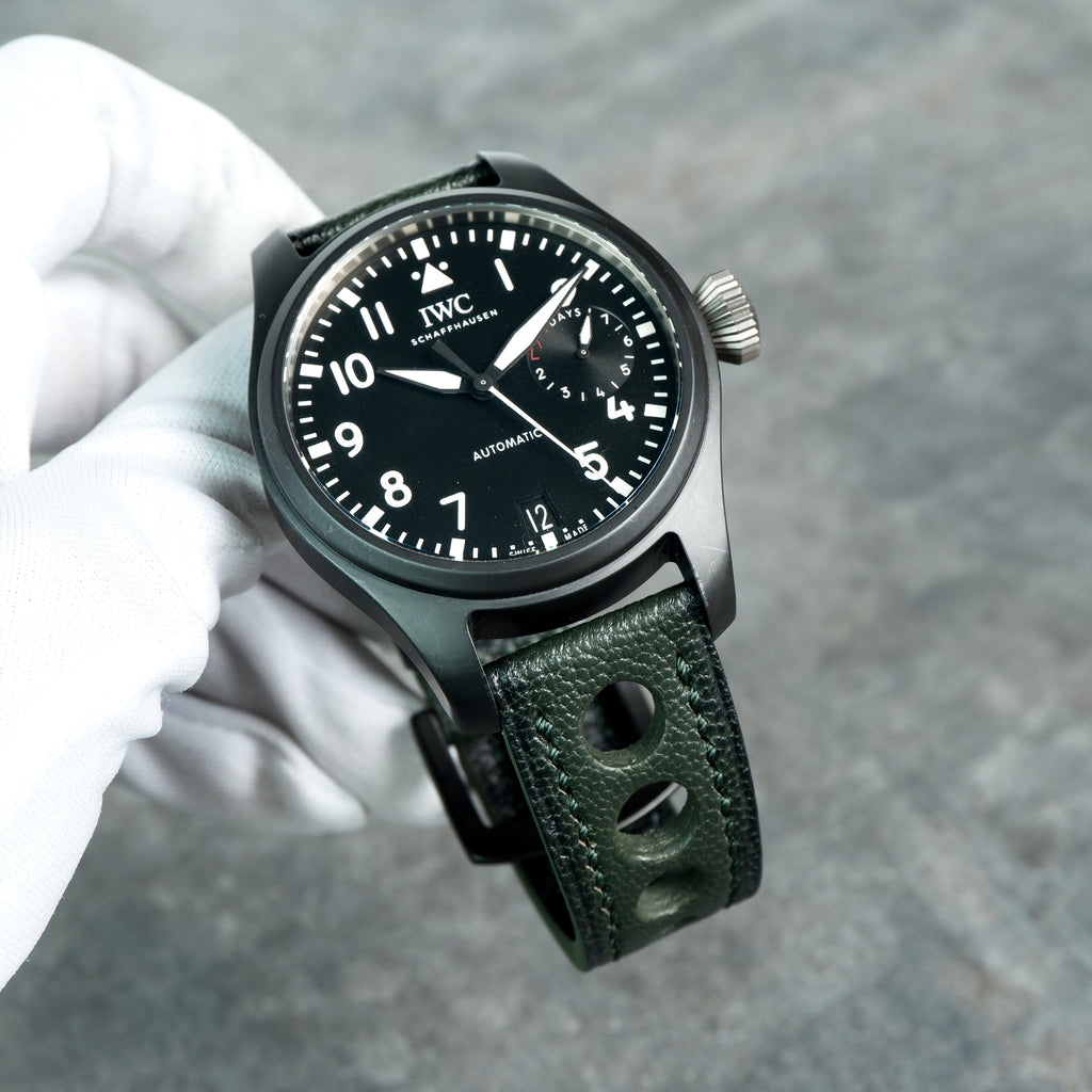 IWC Pilot Straps - Lemans Green – Liger Straps