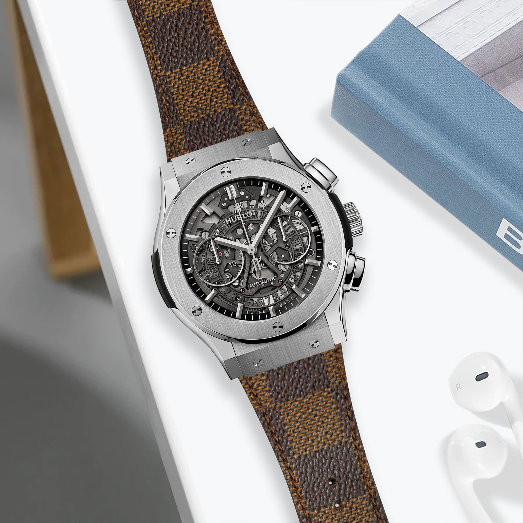 Louis Vuitton Titanium Apple Watch Band