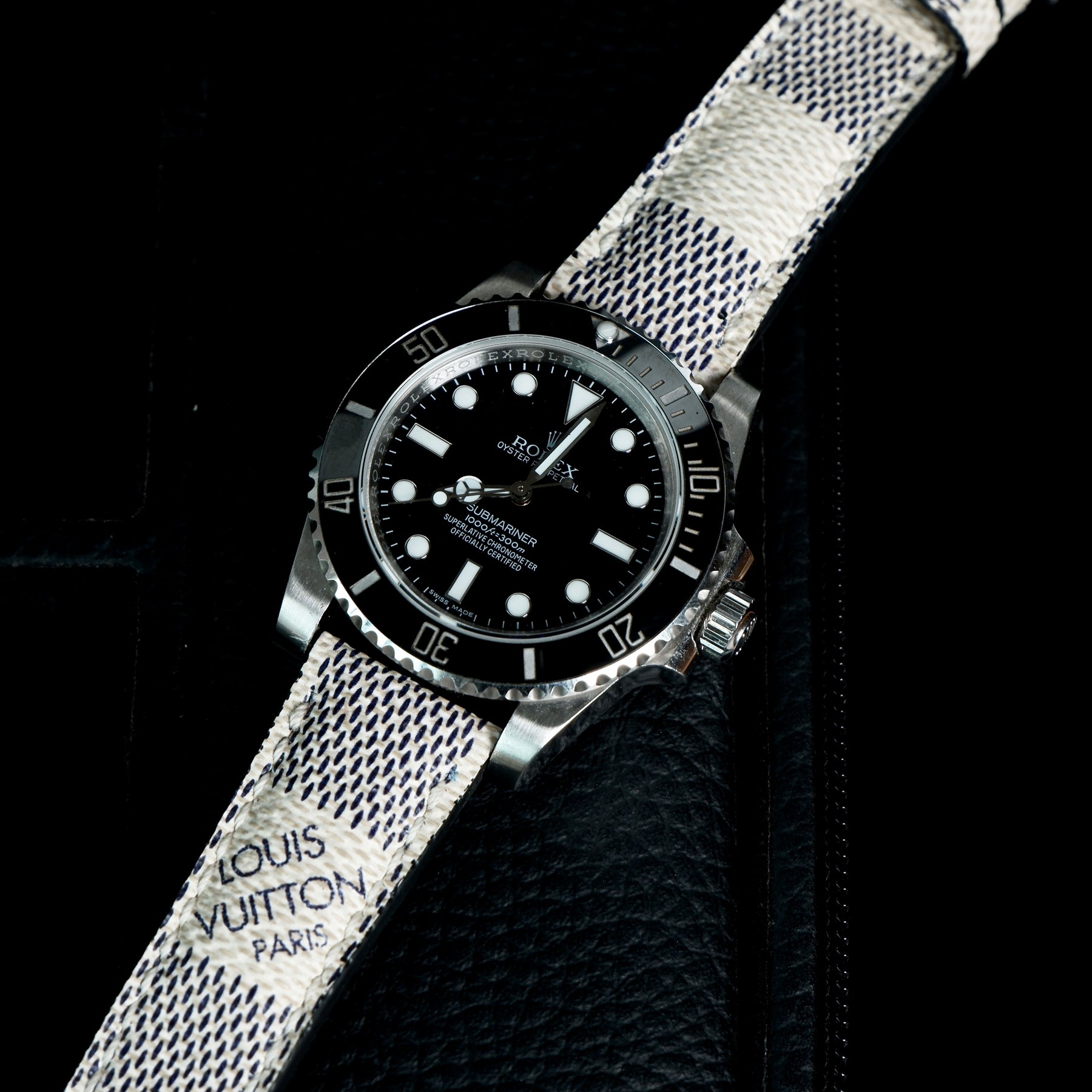 Other Rolex Watches Straps - LV Damier Ebene Logo