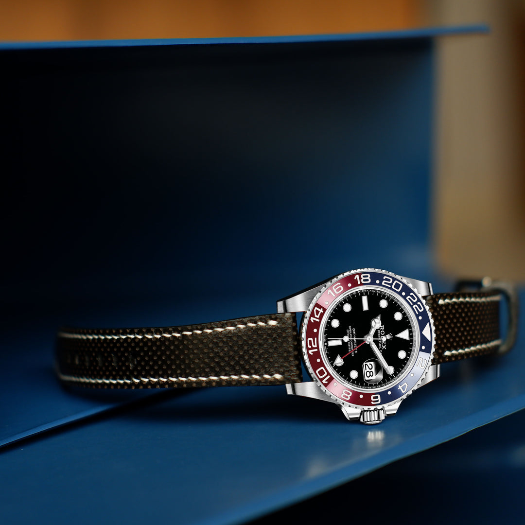 Rolex GMT Master II Pepsi Straps - Perforated Black – Liger Straps