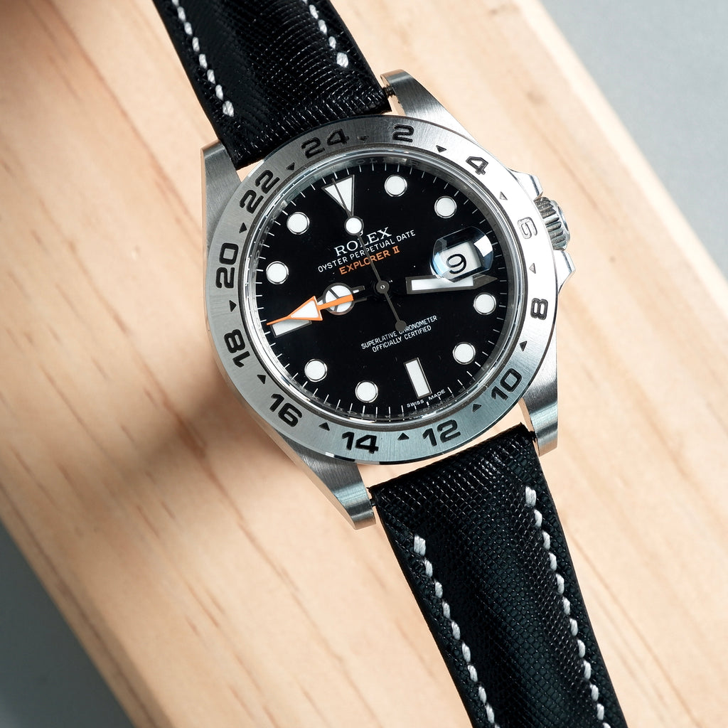 Leather Strap Black Dial Explorer Rolex Explorer Black Dial 16570