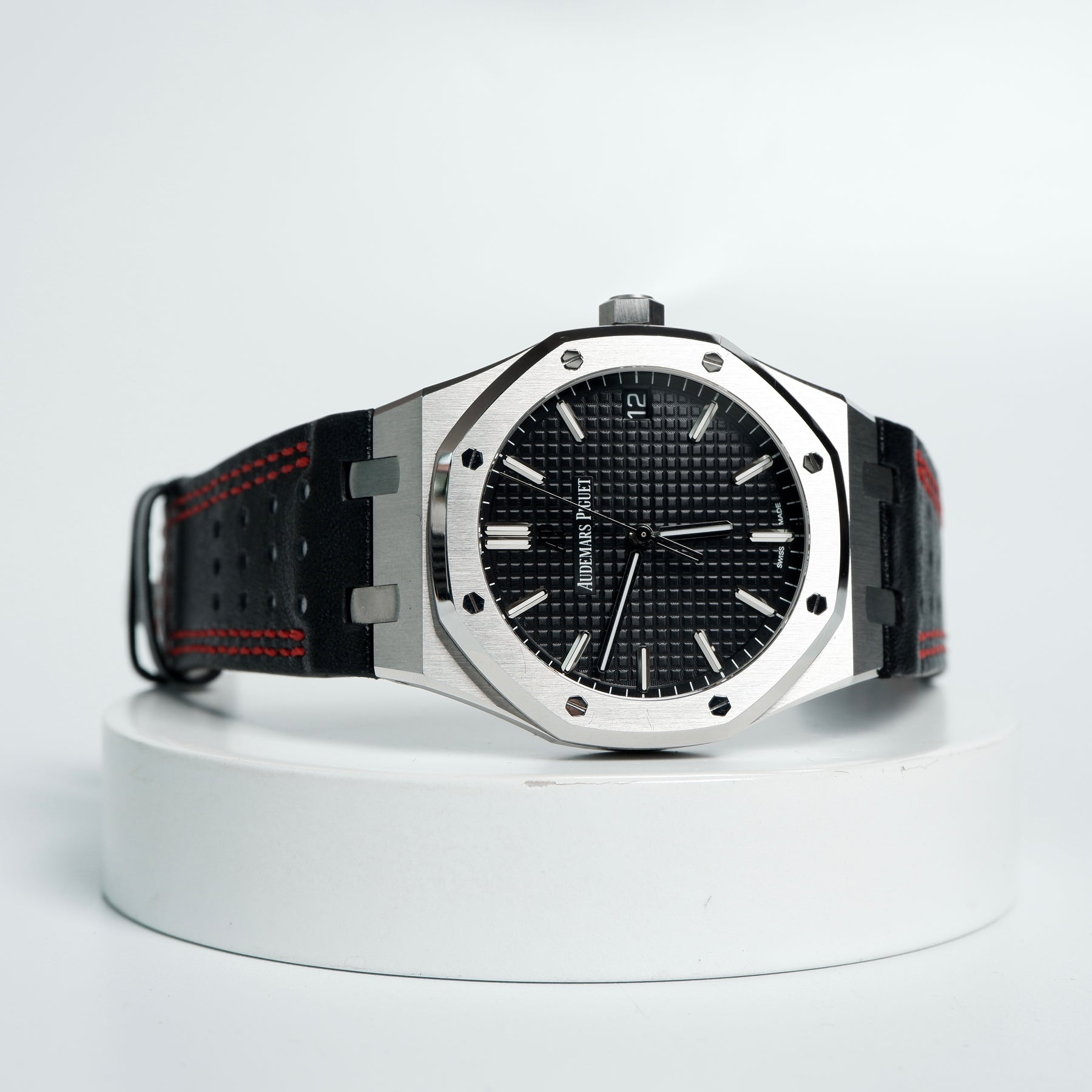 Ap Racing Red AP Royal Oak 39&41mm Straps - AP Racing Black Red – Liger Straps