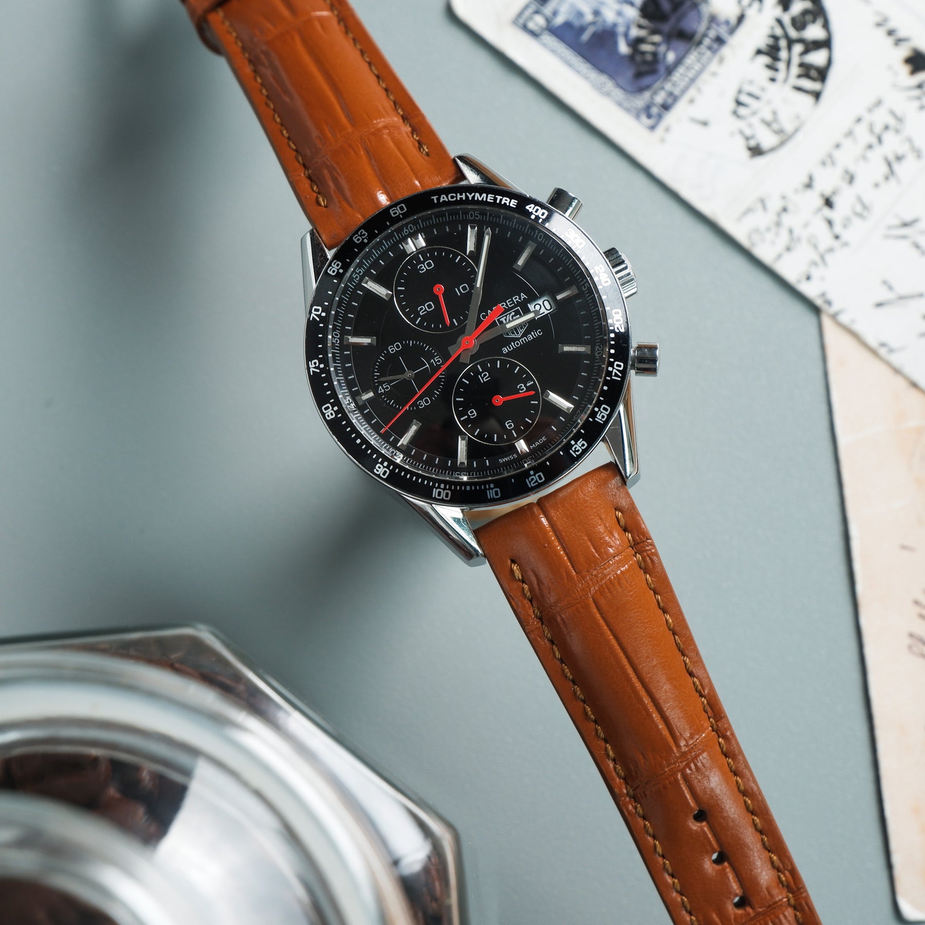 Tag heuer crocodile strap new arrivals