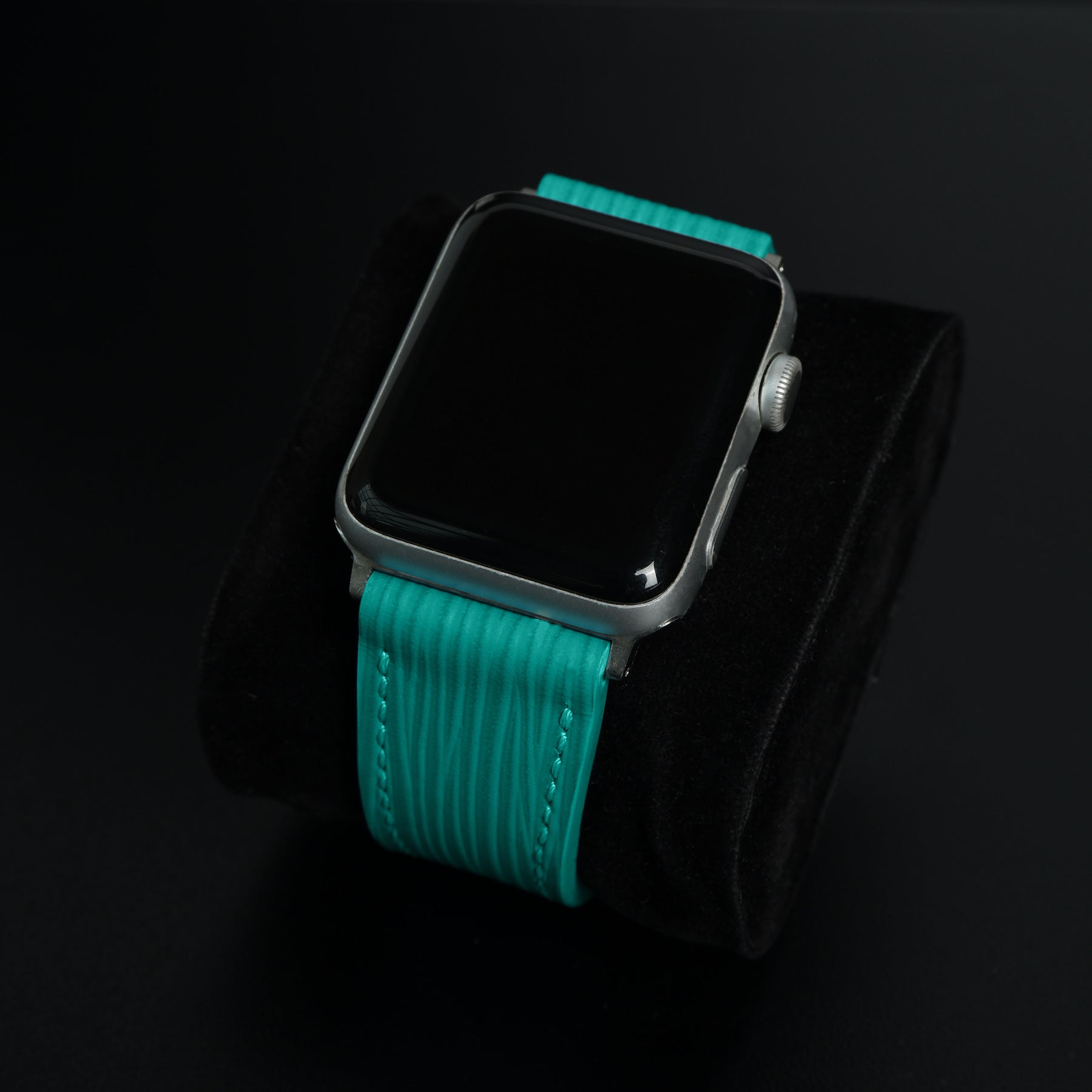 Black EPI Leather Apple Watch Band