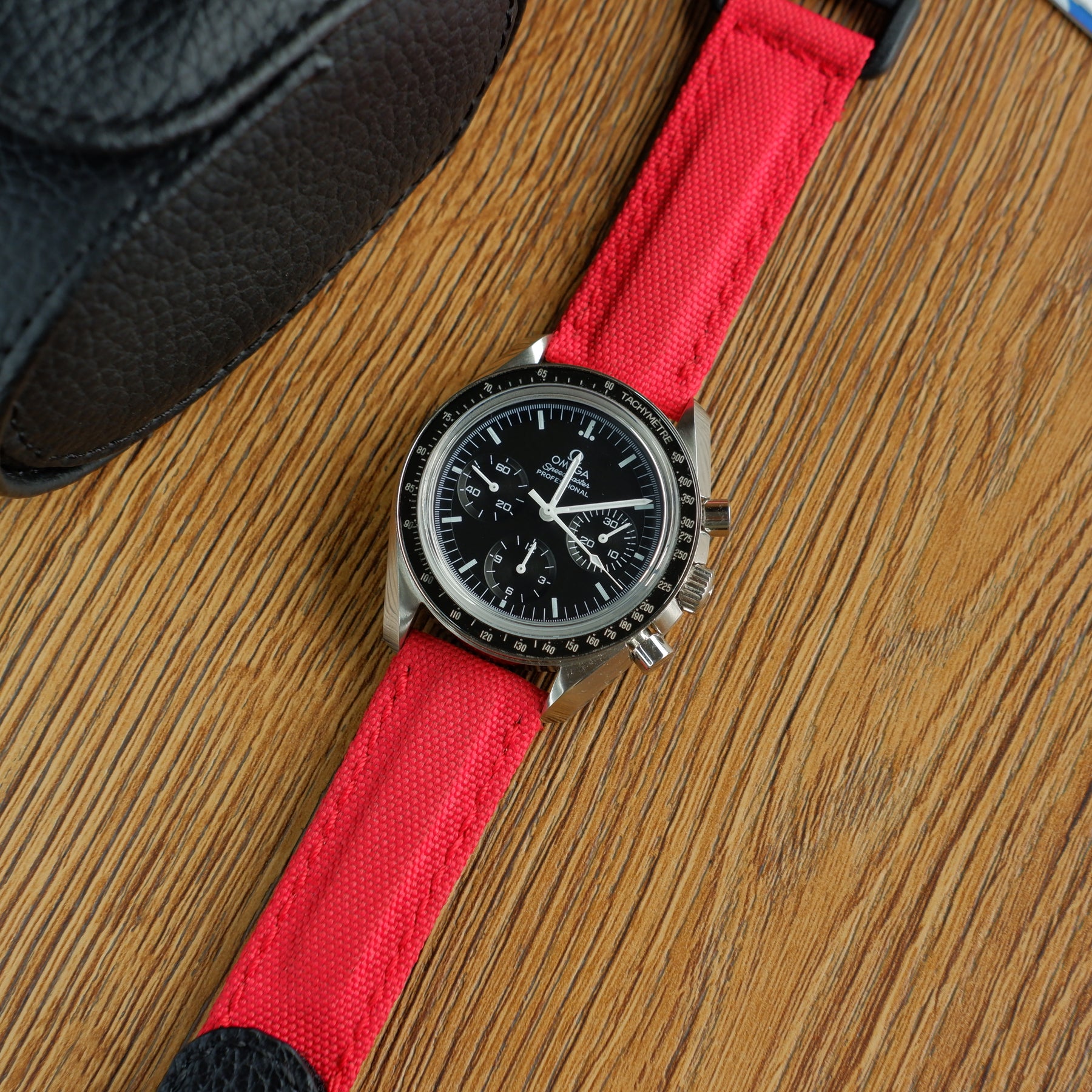Speedmaster Strap Omega Speedmaster Moonwatch Straps - Velcro Canvas Extreme Padded Red ...