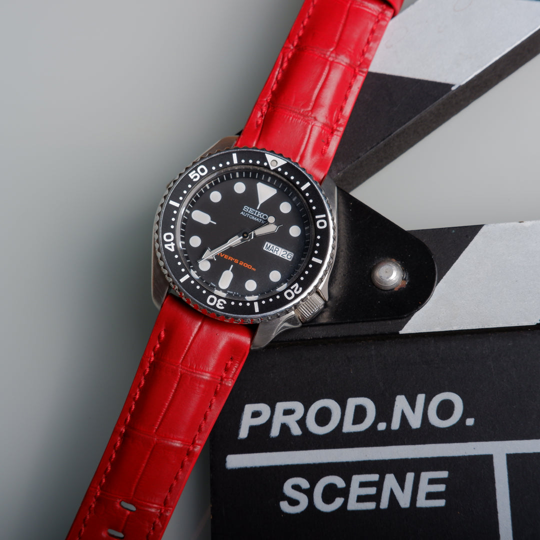 Seiko Prospex, 5 Sports, Diver Straps - Croco Red – Liger Straps