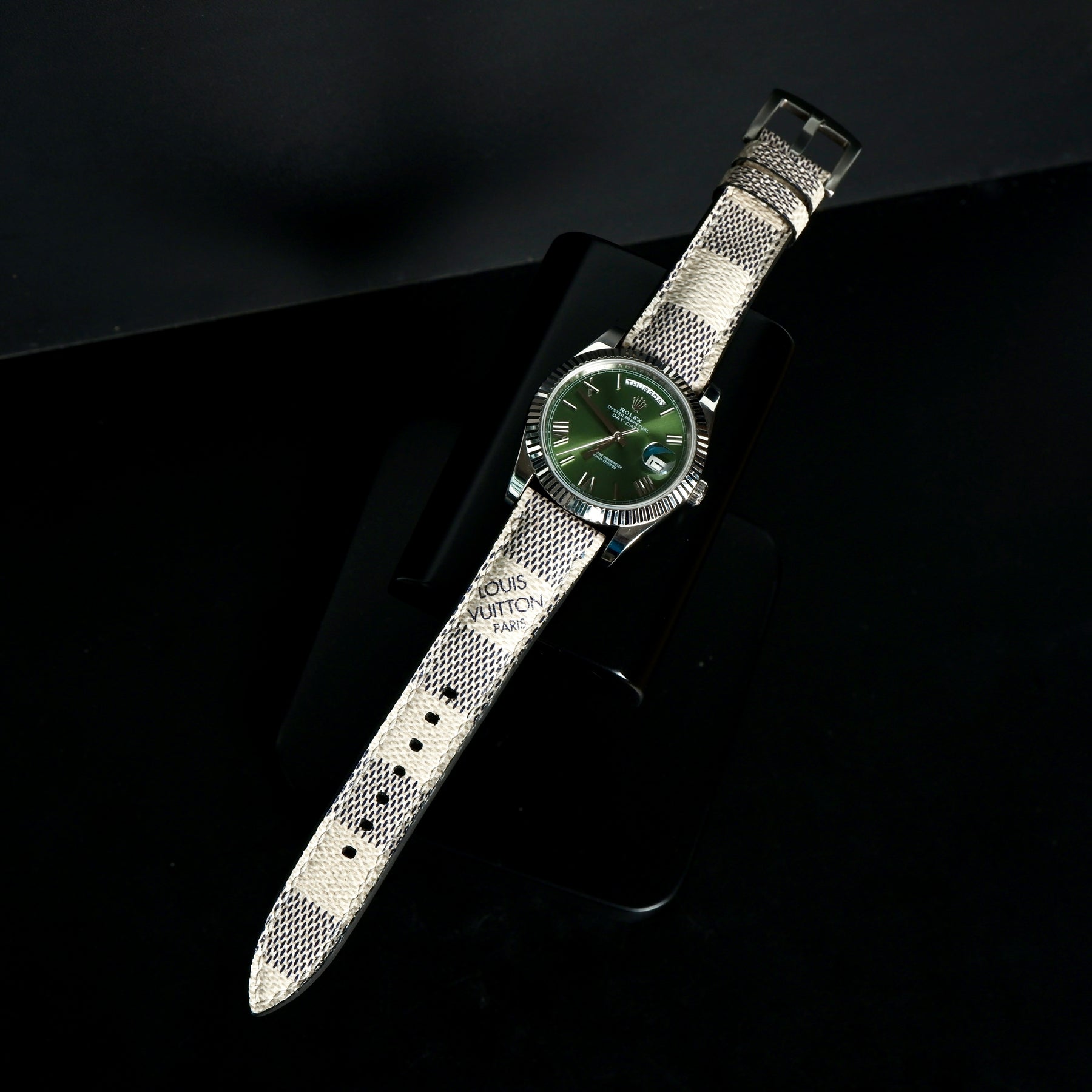 Rolex Daydate Straps - Louis Vuitton Ebene Logo