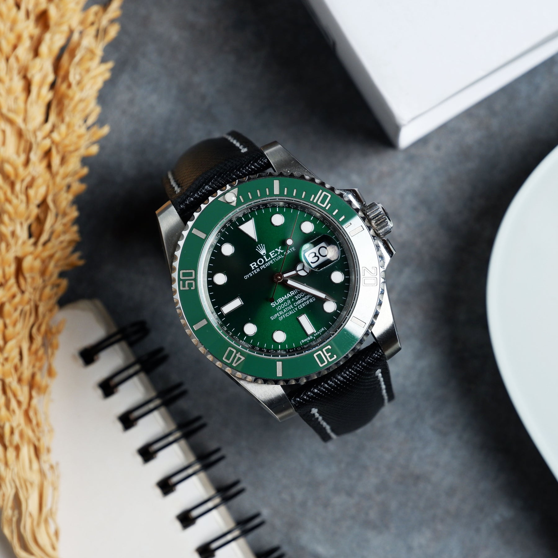 Rolex Submariner Green Hulk Straps - Dappled Green – Liger Straps